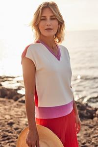 Améline Losse Colourblocking Top