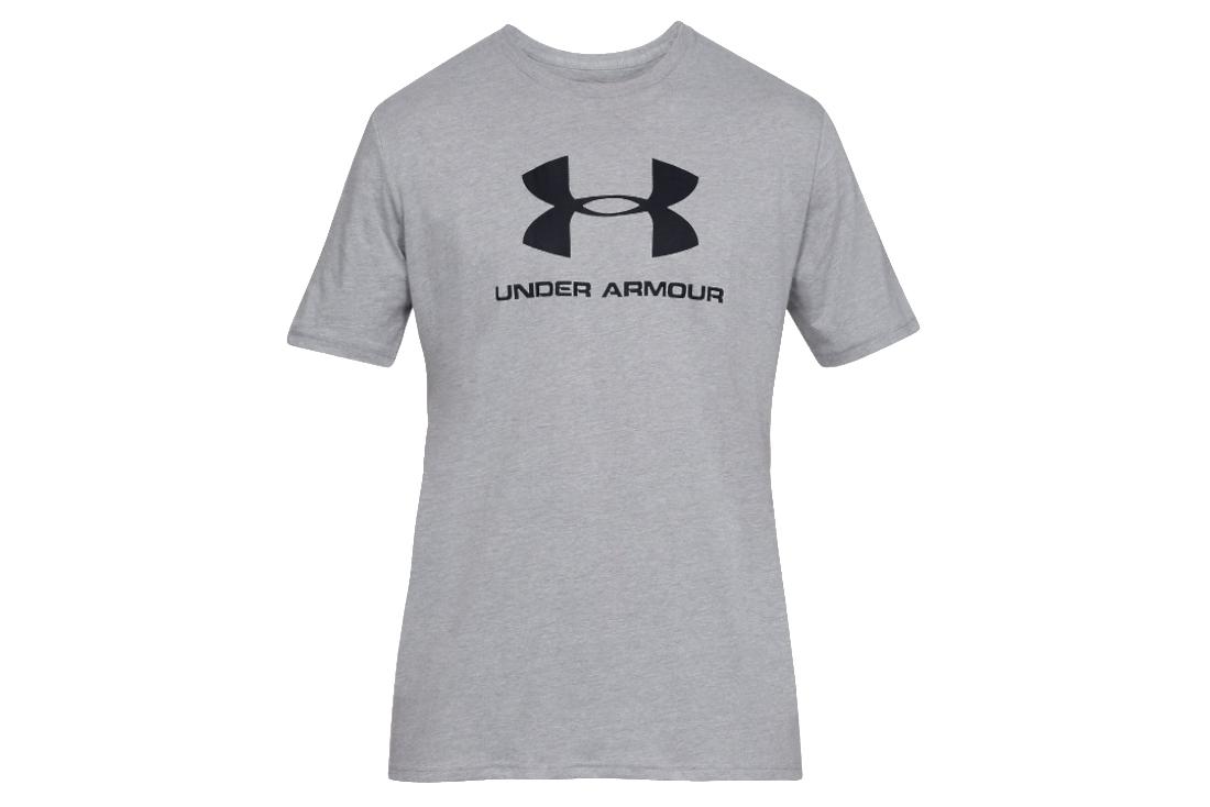 Under Armour Sportstyle Logo Tee, grijs heren T-shirt