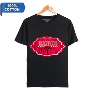 TOP COOL FASHION Anime Hazbin Hotel Tshirt Summer Cotton Short Sleeve Tee Shirt Anime T Shirt Graphic Fitness Tops