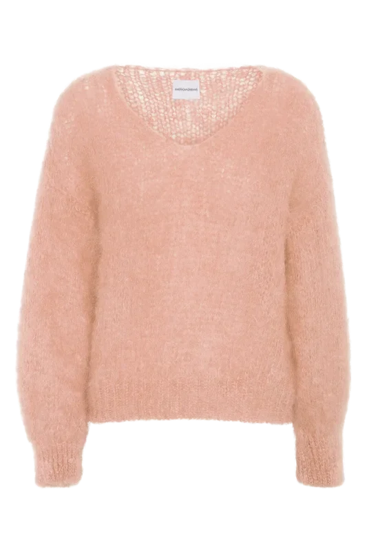 American Dreams Milana ls mohair knit peach -