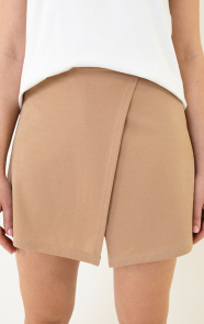 The Musthaves Scuba Skort Safari Dark Beige