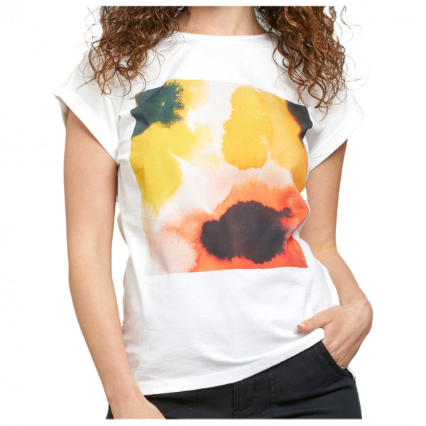 Dedicated  Women's T-Shirt Visby Flowers - T-shirt, wit