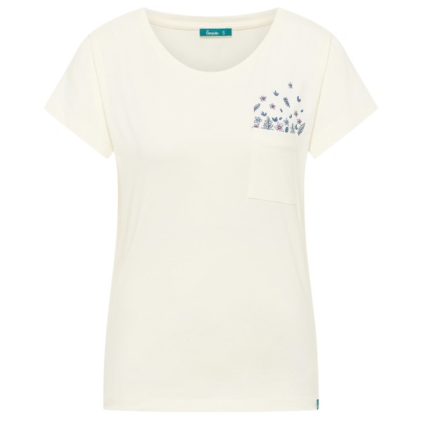 Tranquillo  Women's T-Shirt mit Tasche aus Bio-Baumwolle - T-shirt, wit