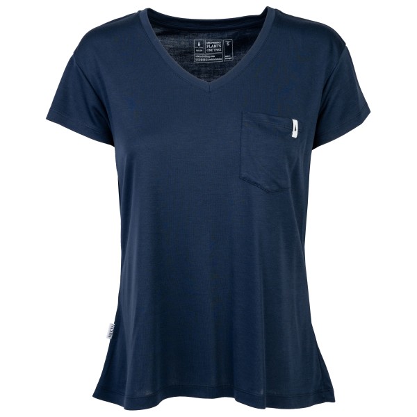 NIKIN  Women's Treeshirt Pocket V-Neck - T-shirt, blauw