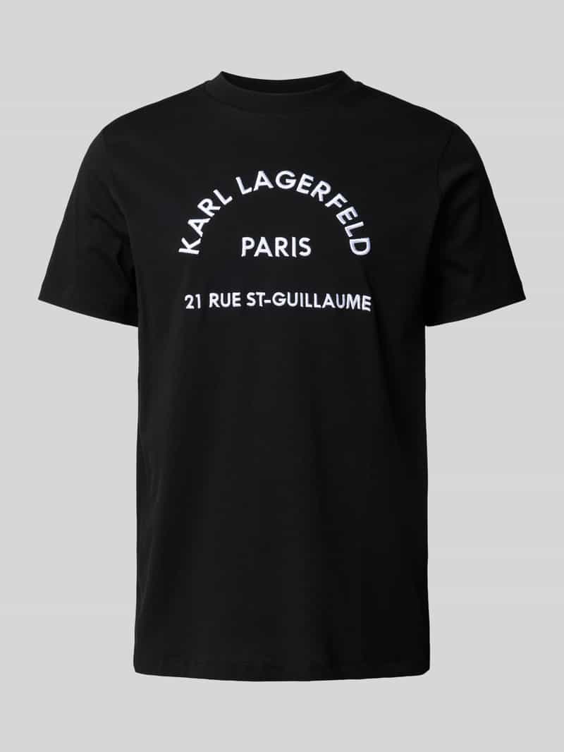 Karl Lagerfeld T-shirt met labelstitching