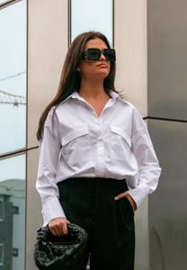 The Perfect Slanted pckts blouses