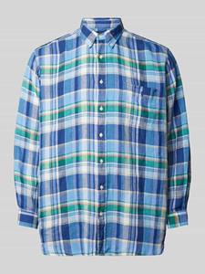 Polo Ralph Lauren Big & Tall PLUS SIZE vrijetijdsoverhemd van linnen met labelstitching