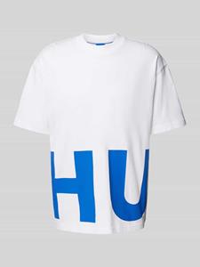 HUGO Blue Nannavaro Oversized Cotton T-Shirt - S