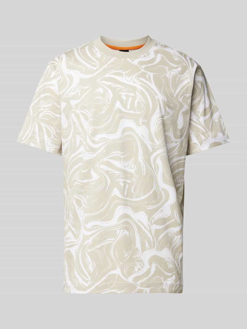 BOSS ORANGE T-Shirt Te_Ocean mit Allover-Print (1-tlg)