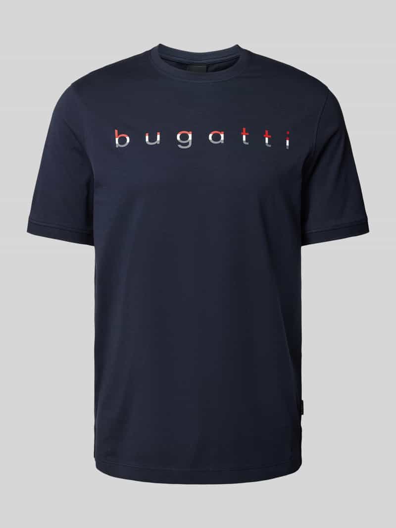 Bugatti T-shirt met logoprint