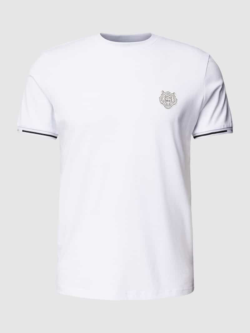 Antony Morato T-shirt met motiefpatch en contraststrepen