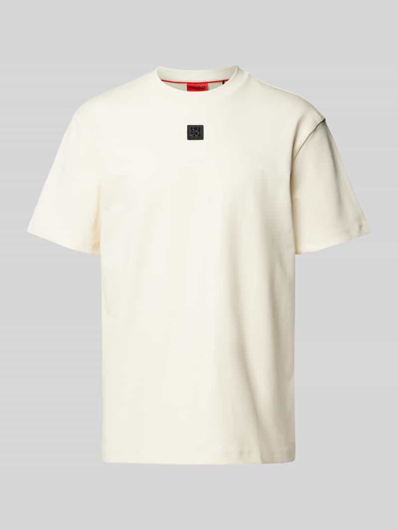 HUGO T-shirt met labelpatch, model 'Dalile'