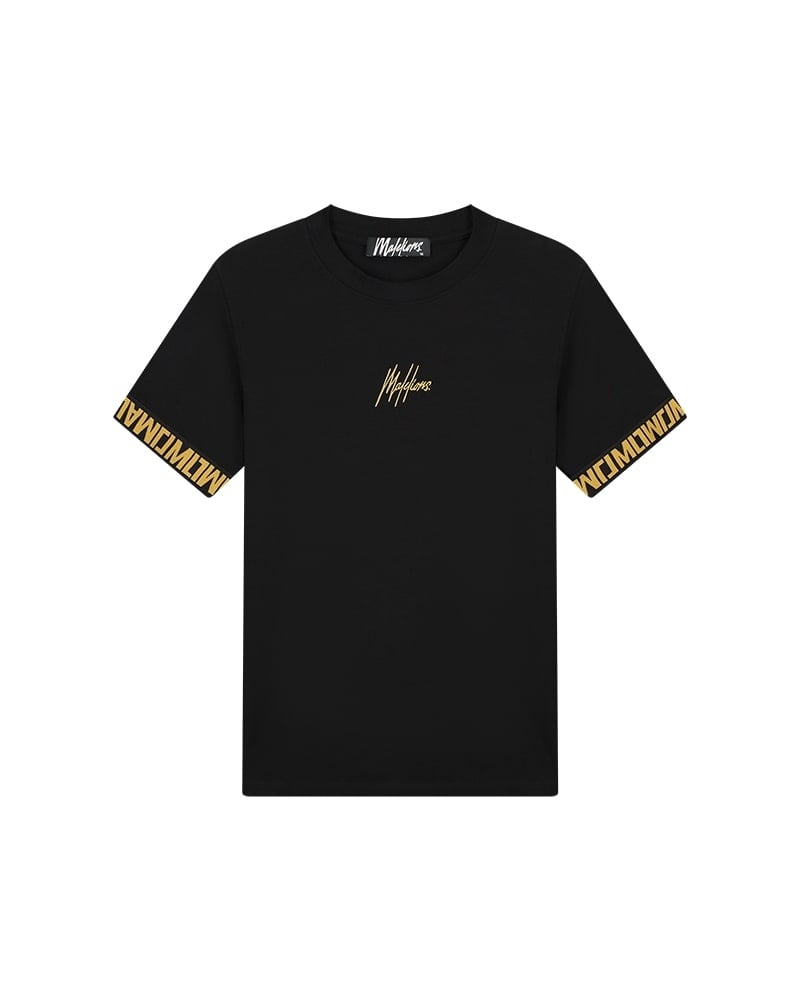 Malelions Men Venetian T-Shirt - Black/Gold