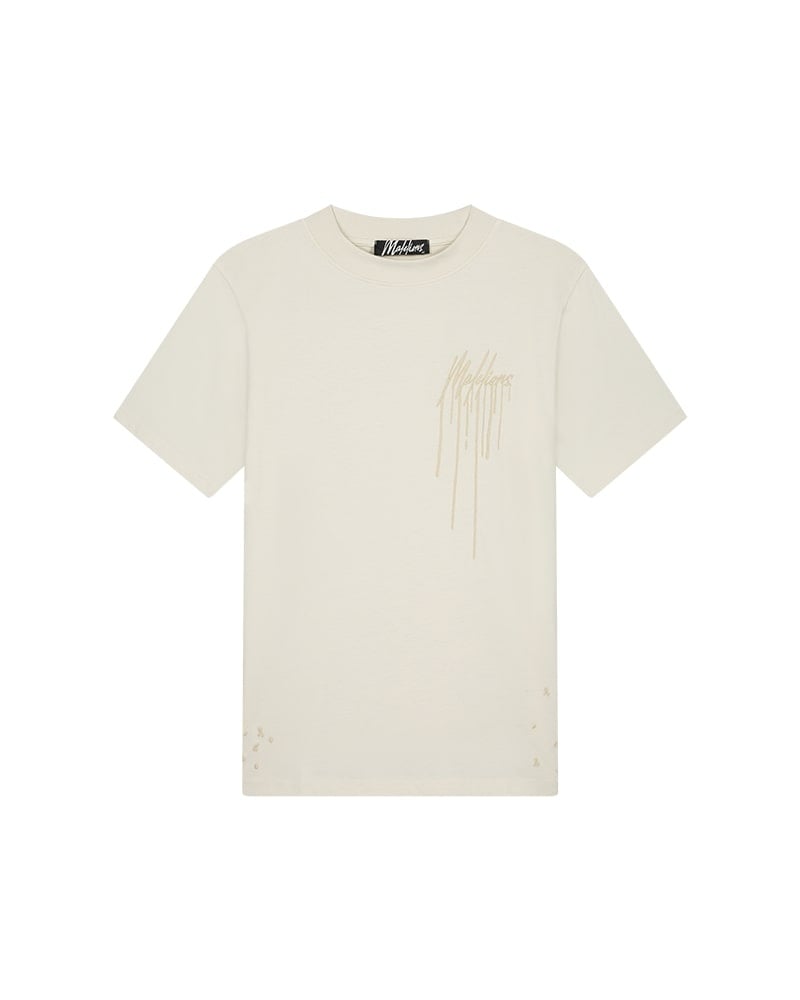 Malelions Men Painter T-Shirt - Off-White