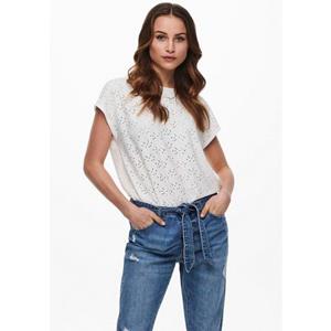 Only Shirt met korte mouwen ONLSMILLA S/S TOP JRS NOOS