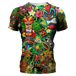 Exclusive 3D T-shirt 2023 Mannen T-shirts Losse Ademende 3d Print Trendy Cool Fashion Hawaiian T-shirts Beach Party Tops Korte Mouwen Zomer Kleding