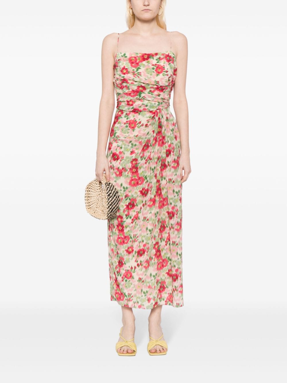 Adam Lippes Maxi-jurk met bloemenprint - Veelkleurig