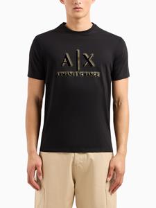 Armani Exchange T-shirt met logopatch - Zwart