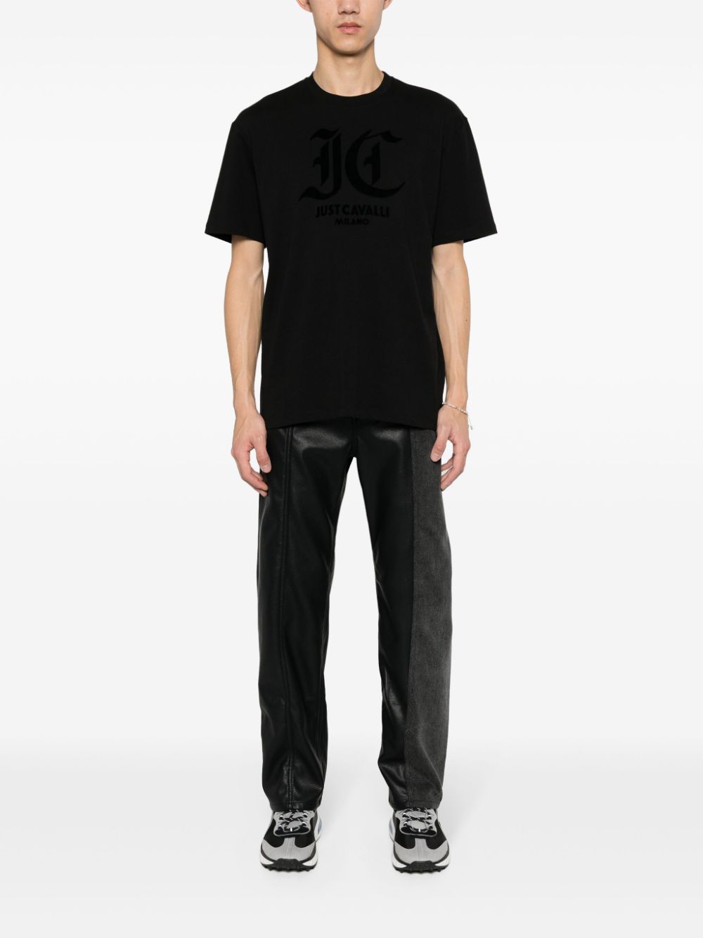 Just Cavalli T-shirt met logo - Zwart