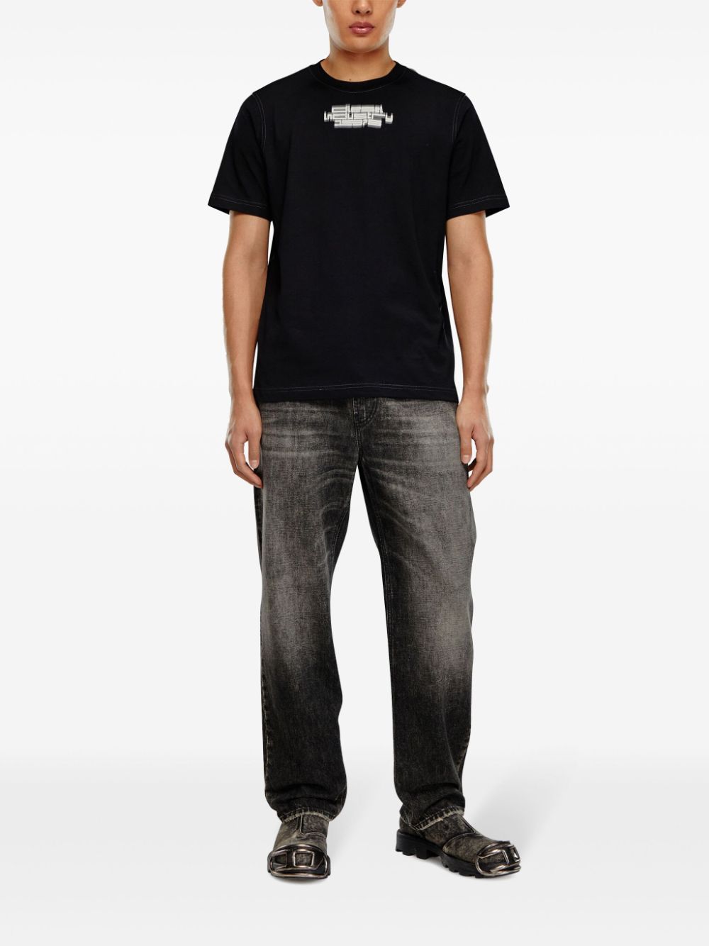 Diesel T-just jersey T-shirt - Zwart