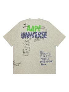 AAPE BY *A BATHING APE T-shirt met logoprint - Beige