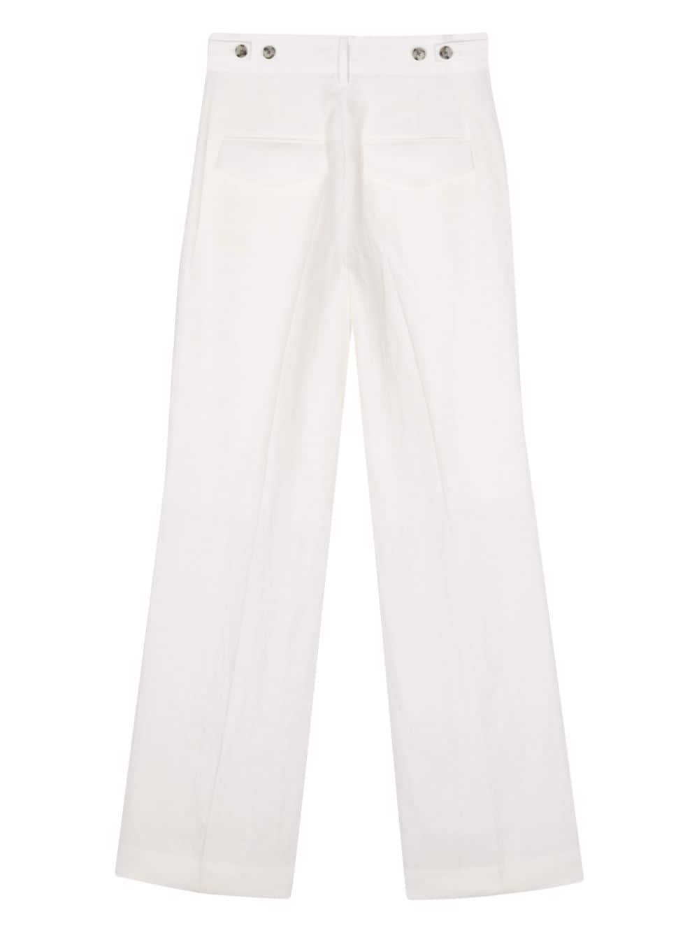 Paul Smith presse-crease straight-leg trousers - Wit