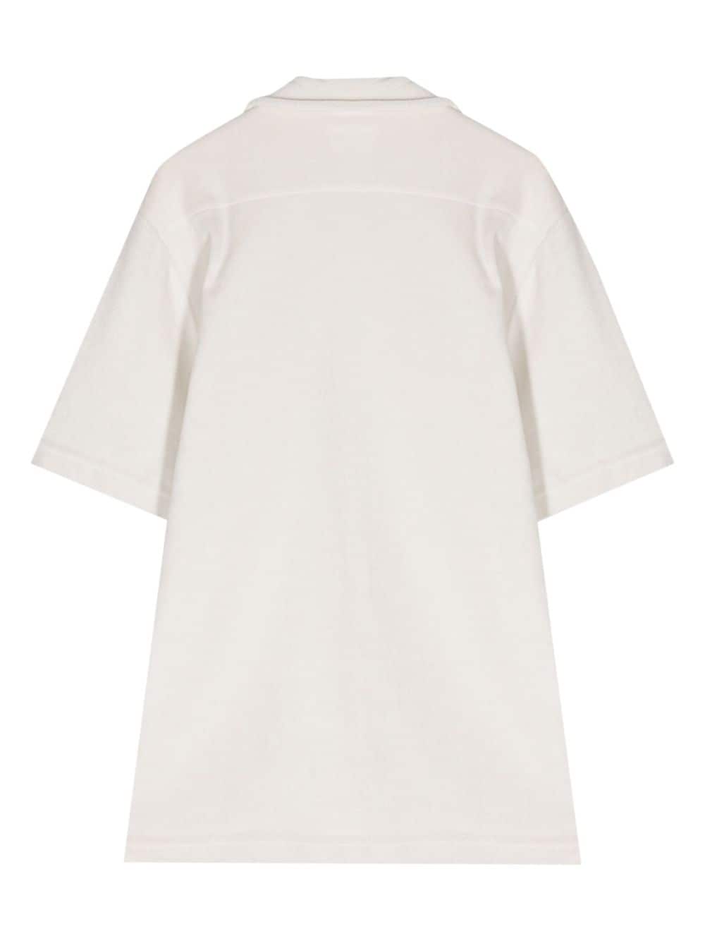 Paul Smith stripe-trim terry-cloth T-shirt - Wit