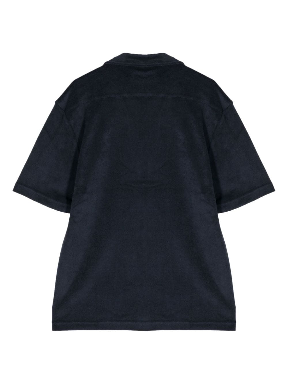 Paul Smith stripe-trim terry-cloth T-shirt - Blauw