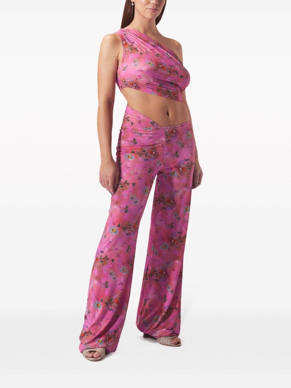 Margherita MACCAPANI Jumpsuit met bloemenprint - Roze