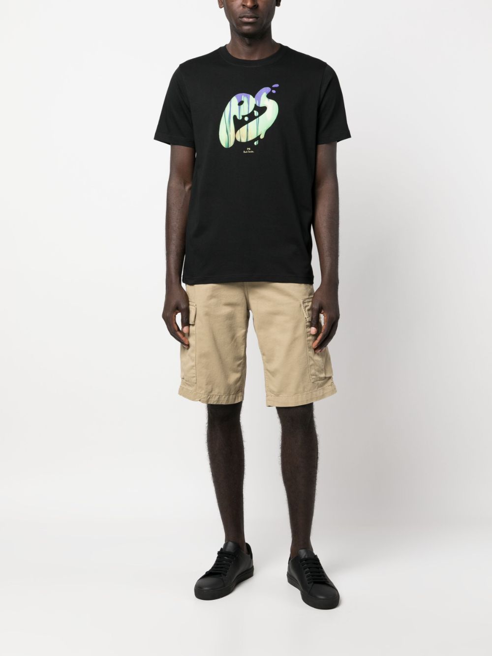 Paul Smith T-shirt met logoprint - Zwart