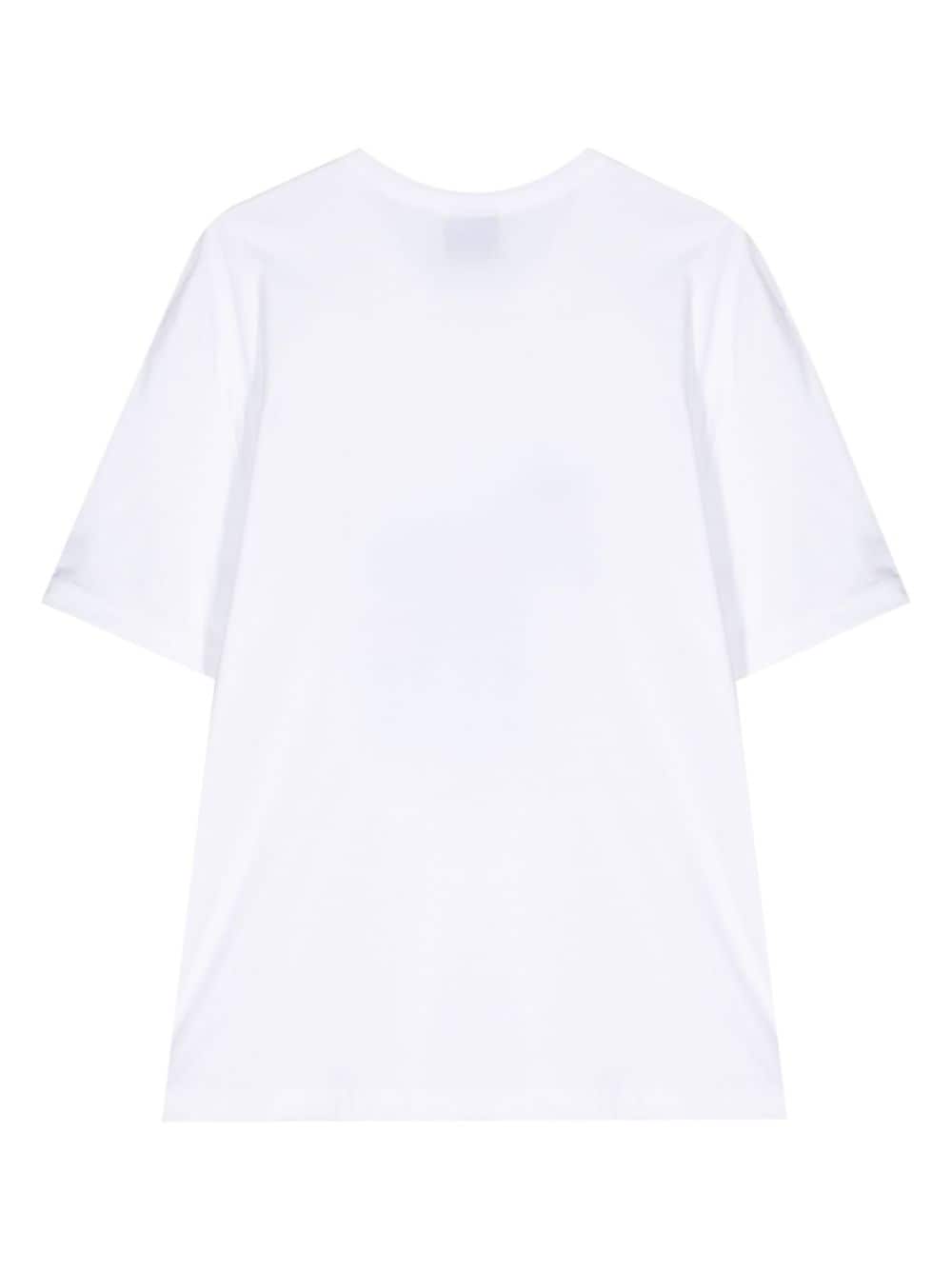 PS Paul Smith zebra-print cotton T-shirt - Wit