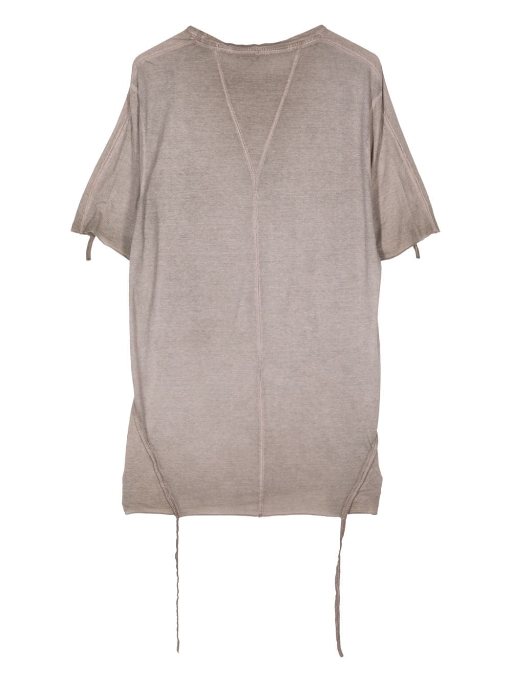 Masnada draped-detail cotton T-shirt - Beige