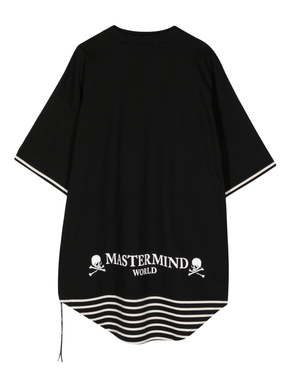 Mastermind World striped cotton T-shirt - Zwart