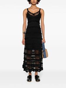 SANDRO Maxi-jurk met V-hals - Zwart