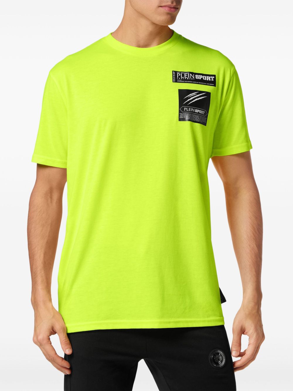 Plein Sport logo-print jersey T-shirt - Groen