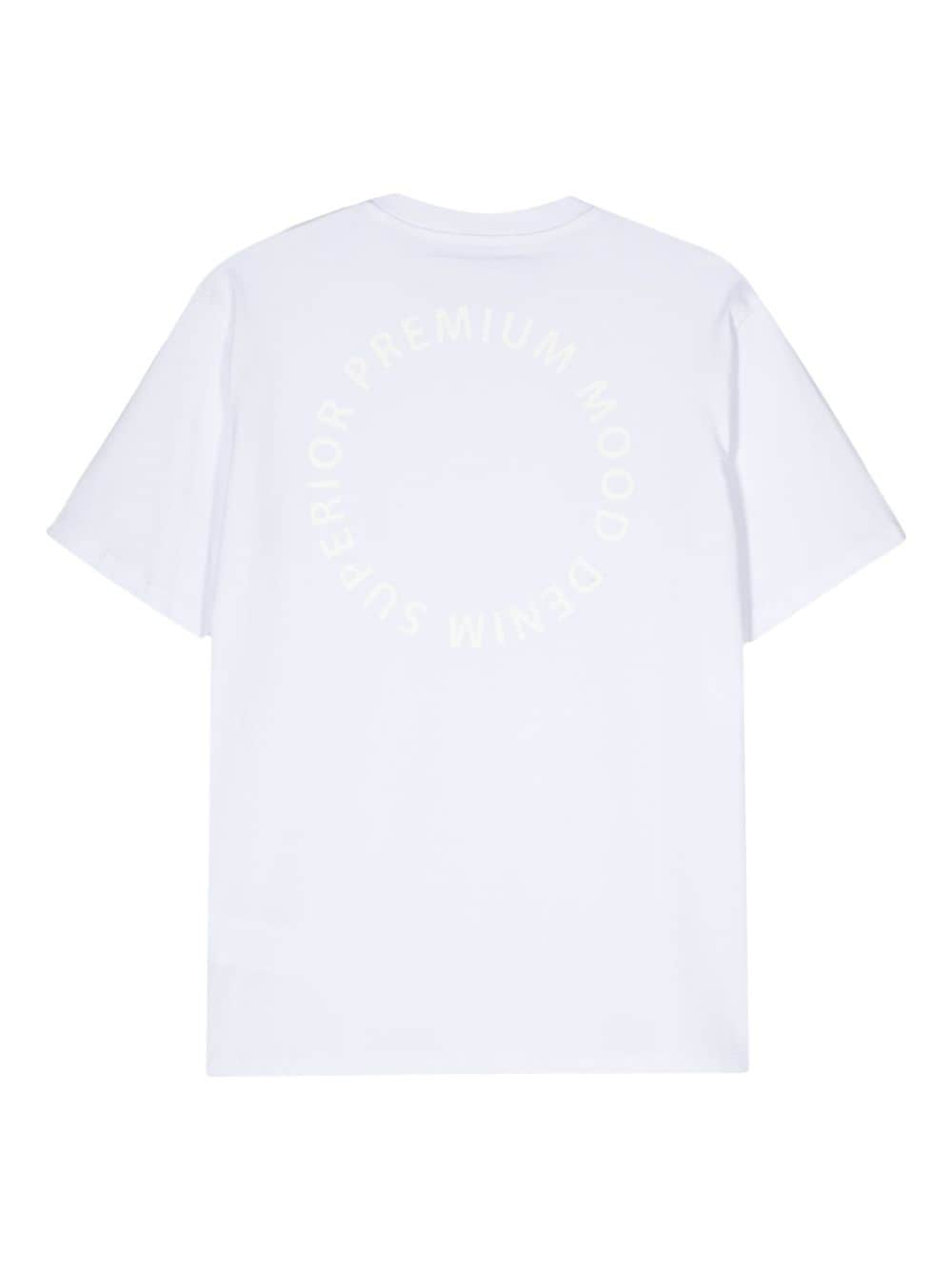 PMD logo-print cotton T-shirt - Wit