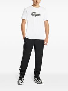 Lacoste T-shirt met krokodillenprint - Wit