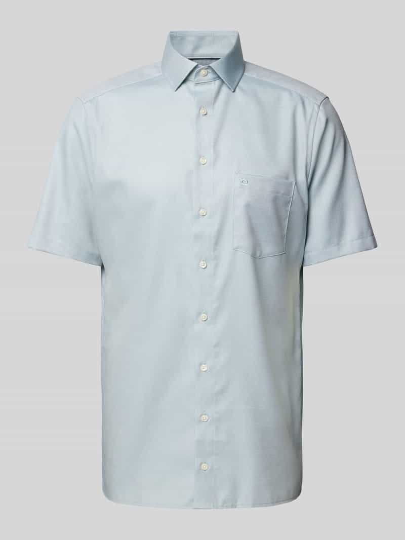 Olymp Modern fit zakelijk overhemd met borstzak, model 'Bergamo'