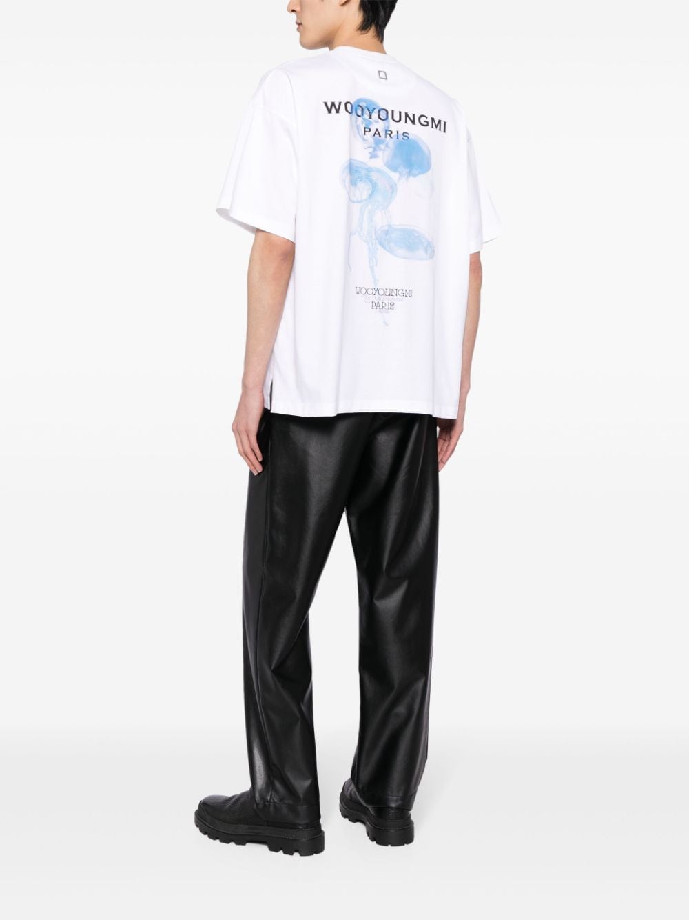 Wooyoungmi graphic-print cotton T-shirt - Wit