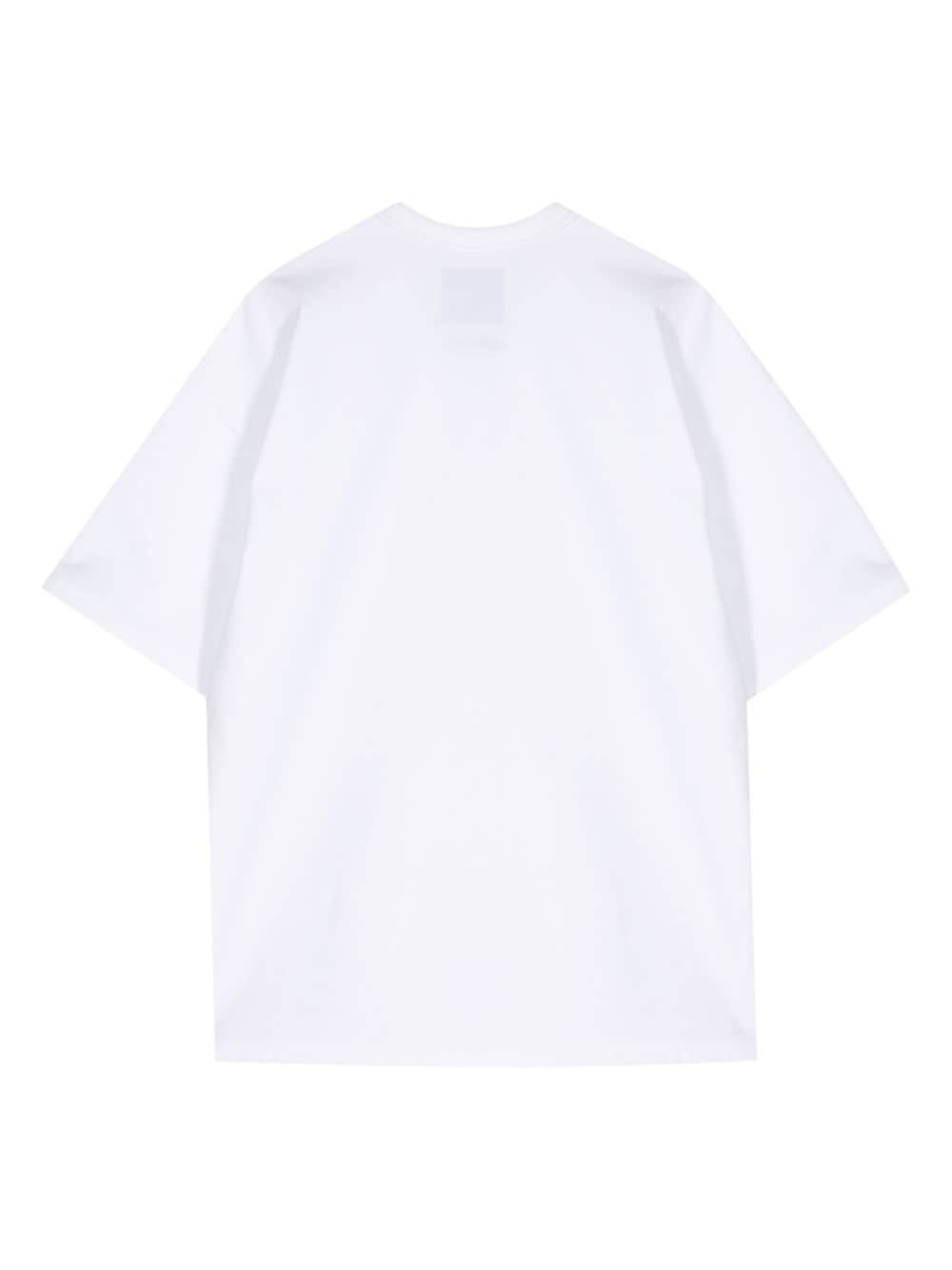 Yoshiokubo T-shirt met bloemenprint - Wit