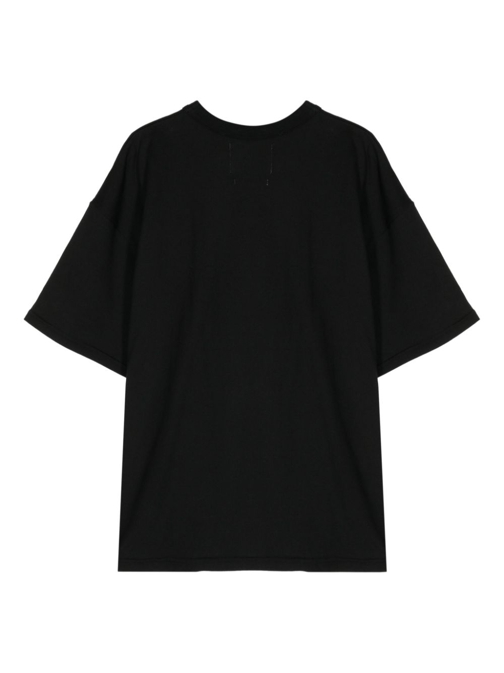 Yoshiokubo Katoenen T-shirt met grafische print - Zwart