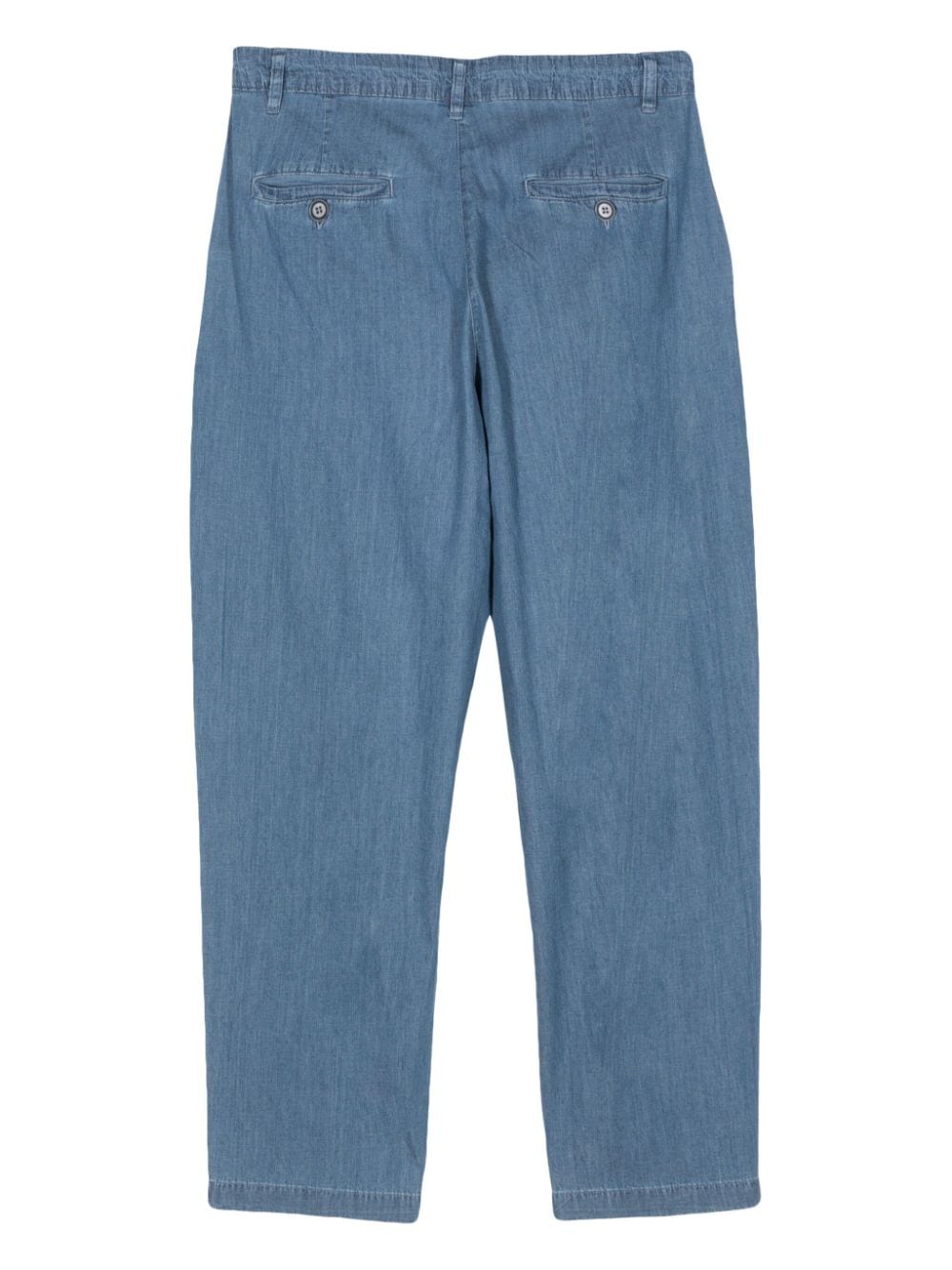 ASPESI chambray tapered trousers - Blauw