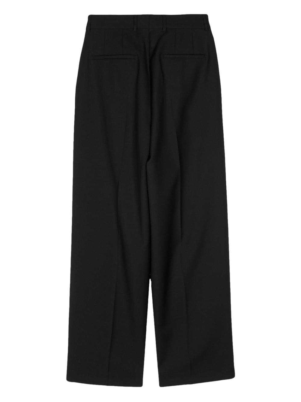 Officine Generale pleated tapered trousers - Zwart