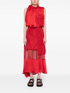 Sacai Asymmetrische blouse - Rood