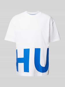 HUGO Blue Nannavaro Oversized Cotton T-Shirt - M