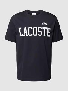 Lacoste T-shirt met labelbadge, model 'FRENCH ICONICS'