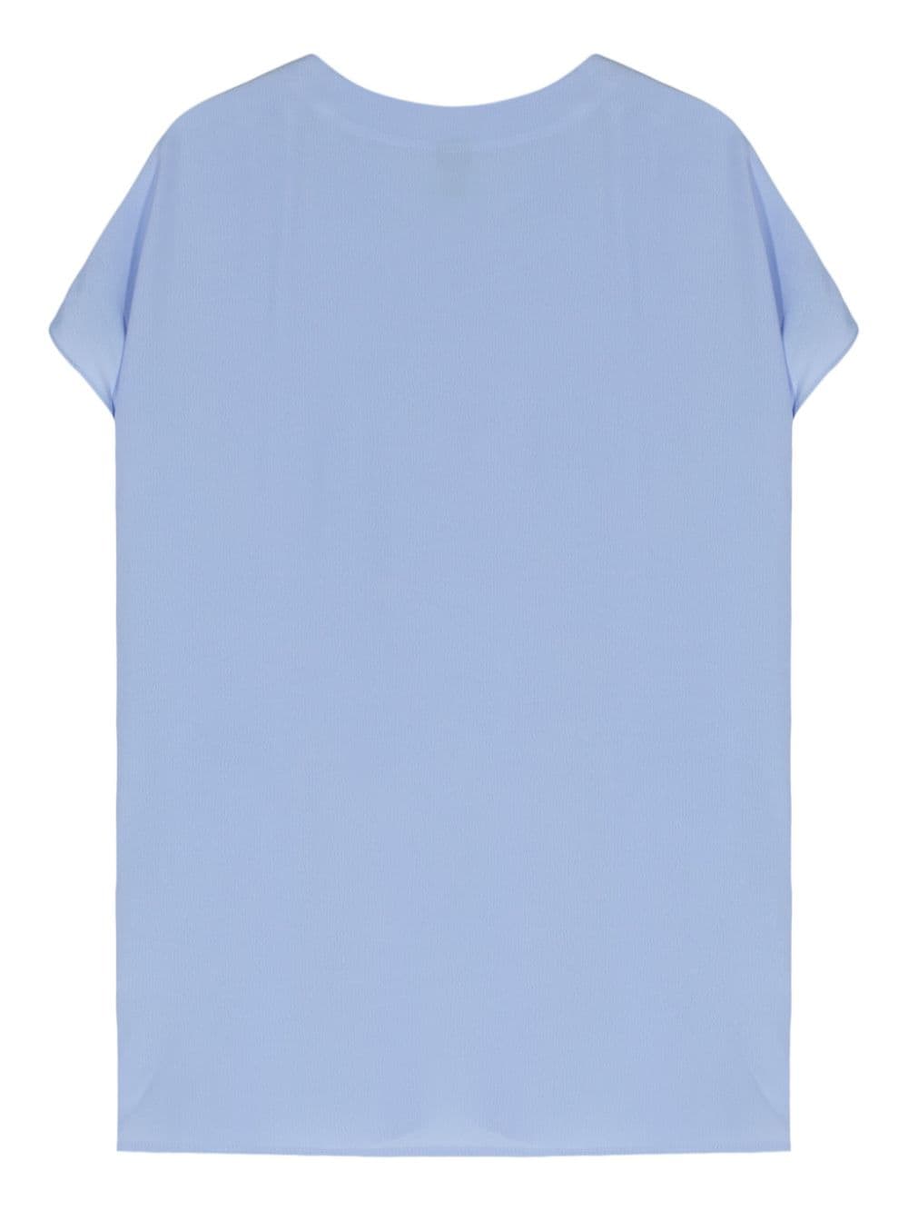 BOSS Berita blouse met gesmockt detail - Blauw