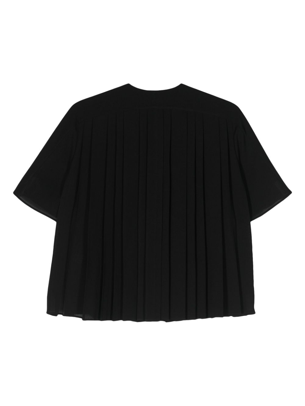 JOSEPH Bouloi geplooide blouse - Zwart