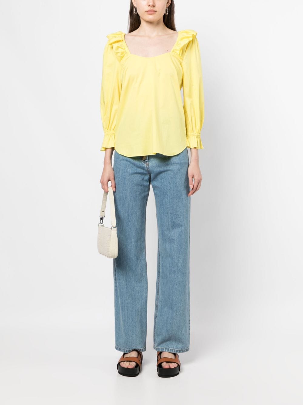 PS Paul Smith Blouse met ruches - Geel