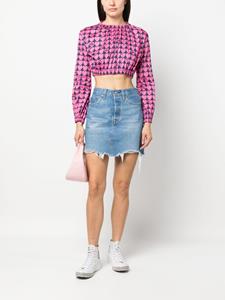 Love Moschino Cropped blouse - Roze